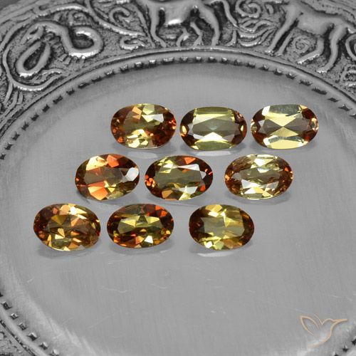 Gemme di Andalusite Multicolore naturale da 3.15 ct, Taglio ovale, VS-SI