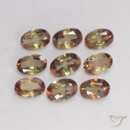 3.61ctw Naturale Multicolore Andalusite, Ovale, VS-SI