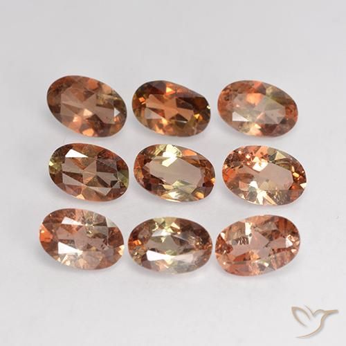 3.75ctw Naturale Multicolore Andalusite, Ovale, VS-SI