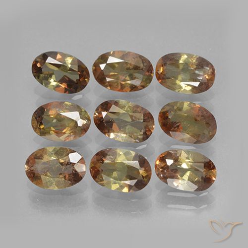 Gemme di Andalusite Multicolore naturale da 3.76 ct, Ovale, VS-SI