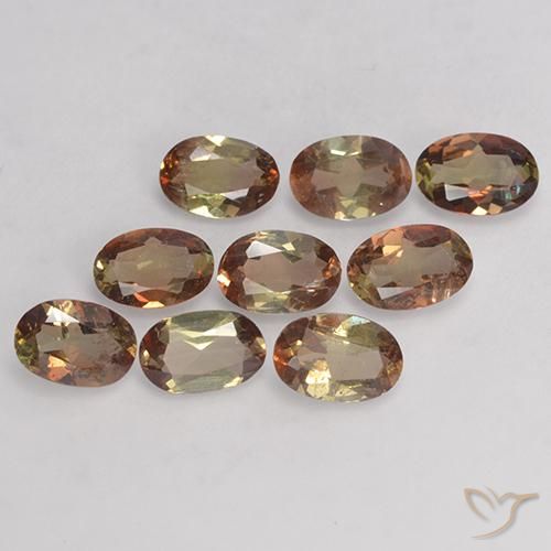 Gemme di Andalusite Multicolore naturale da 3.33 ct, Ovale, VS-SI