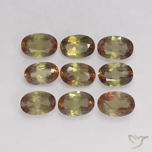 3.67ctw Naturale Multicolore Andalusite, Ovale, VS-SI