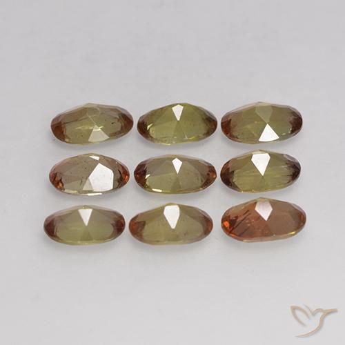 Gemme di Andalusite Multicolore naturale da 3.67 ct, Ovale, VS-SI