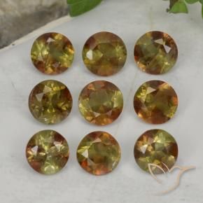 Gemme di Andalusite Multicolore naturale da 2.31 ct, Rotondo, VS-SI