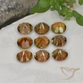 Gemme di Andalusite Multicolore naturale da 2.37 ct, Rotondo, VS-SI