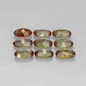 Gemme di Andalusite Multicolore naturale da  ct, Taglio ovale, VS-SI