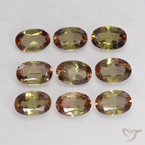 3.74ctw Naturale Multicolore Andalusite, Ovale, VS-SI