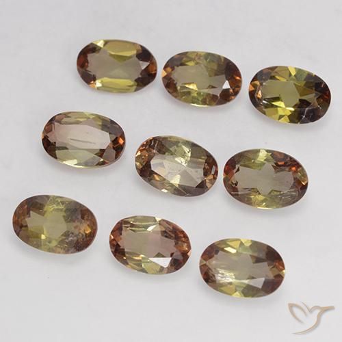 Gemme di Andalusite Multicolore naturale da 3.74 ct, Ovale, VS-SI