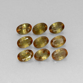 Andalusite naturale multicolore da 3,80 ct, taglio ovale, VS-SI
