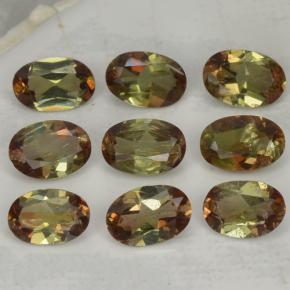 Andalusite naturale multicolore da 3,72 ct, taglio ovale, VS-SI