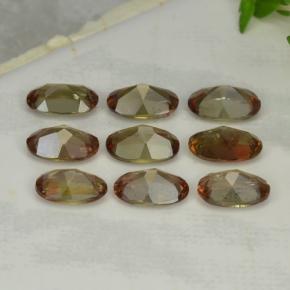 Andalusite naturale multicolore da 3,72 ct, taglio ovale, VS-SI