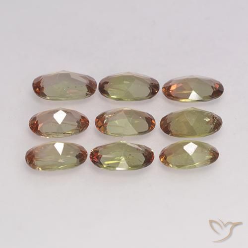 Gemme di Andalusite Multicolore naturale da 3.00 ct, Ovale, VS-SI