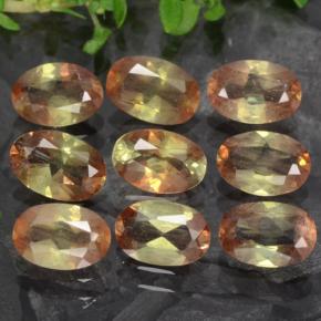 Andalusite naturale multicolore da 3,67 ct, taglio ovale, VS-SI