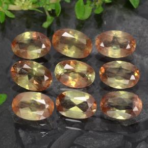 Andalusite naturale multicolore da 3,67 ct, taglio ovale, VS-SI