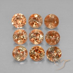 Gemme di Andalusite Multicolore naturale da 2.34 ct, Rotondo, VS-SI