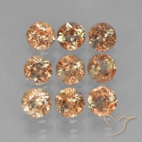 Gemme di Andalusite Multicolore naturale da 2.41 ct, Rotondo, VS-SI