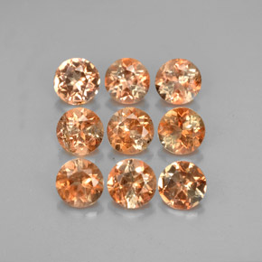 Gemme di andalusite multicolore naturale da  ct, taglio rotondo, VS