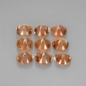 Gemme di andalusite multicolore naturale da  ct, taglio rotondo, VS