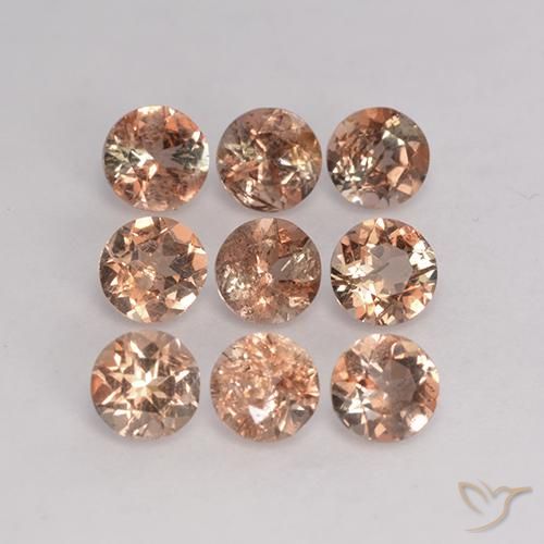 2.37ctw Naturale Multicolore Andalusite, Rotondo, VS-SI