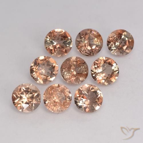 Gemme di Andalusite Multicolore naturale da 2.37 ct, Rotondo, VS-SI