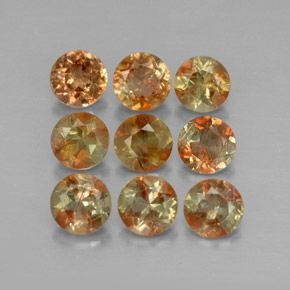 Andalusite naturale multicolore da 2,33 ct, taglio rotondo, VS-SI