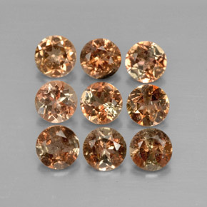 Gemme di Andalusite Multicolore naturale da  ct, Taglio rotondo, VS