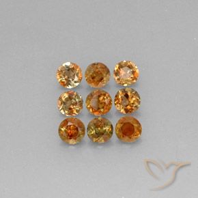 Gemme di Andalusite Multicolore naturale da 2.32 ct, Rotondo, VS-SI