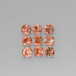 Andalusite naturale rosa da  ct, taglio rotondo, VS-SI