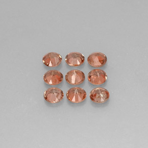 Andalusite naturale rosa da  ct, taglio rotondo, VS-SI