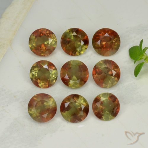 2.24ctw Naturale Multicolore Andalusite, Rotondo, VS-SI
