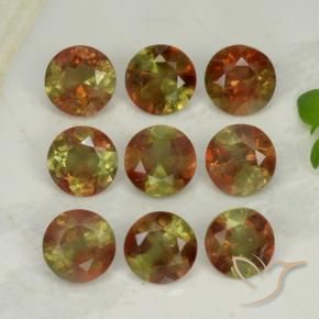 Gemme di Andalusite Multicolore naturale da 2.24 ct, Rotondo, VS-SI