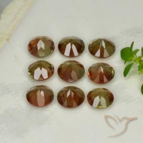 Gemme di Andalusite Multicolore naturale da 2.24 ct, Rotondo, VS-SI