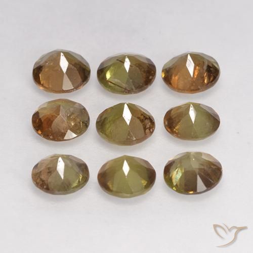 Gemme di Andalusite Multicolore naturale da 2.19 ct, Rotondo, VS