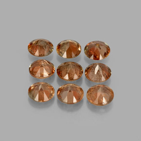 Andalusite naturale multicolore da 2,19 ct, taglio rotondo, VS