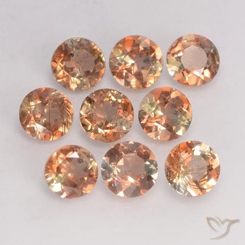 Gemme di Andalusite Multicolore naturale da 2.20 ct, Rotondo, VS