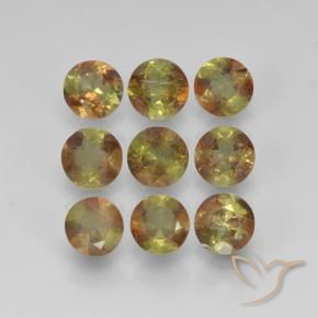 Gemme di Andalusite Multicolore naturale da 2.19 ct, Rotondo, VS