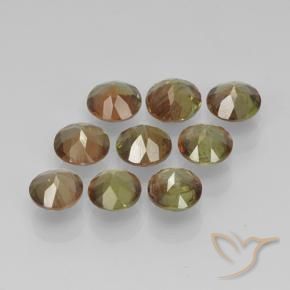 Gemme di Andalusite Multicolore naturale da 2.19 ct, Rotondo, VS