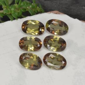 Andalusite naturale multicolore da 2,66 ct, taglio ovale, VVS-VS