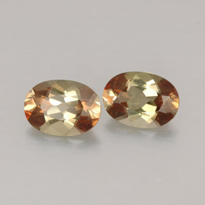 Gemme di Andalusite Multicolore naturale da  ct, Taglio ovale, VVS-VS