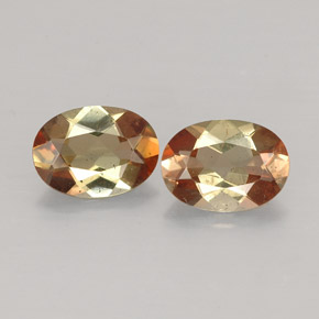 Gemme di Andalusite Multicolore naturale da  ct, Taglio ovale, VS