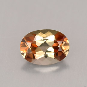 Andalusite naturale multicolore da 0,82 ct, taglio ovale, VVS-VS