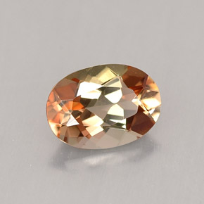 Andalusite naturale multicolore da 0,82 ct, taglio ovale, VVS-VS
