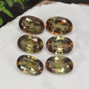 Andalusite naturale multicolore da 2,66 ct, taglio ovale, VVS-VS