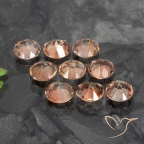 Gemme di Andalusite Arancione chiaro naturale da 2.05 ct, Rotondo, VS