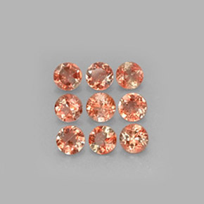 Andalusite naturale multicolore da 2,25 ct, taglio rotondo, VS