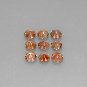 Andalusite naturale multicolore da 2,28 ct, taglio rotondo, VS