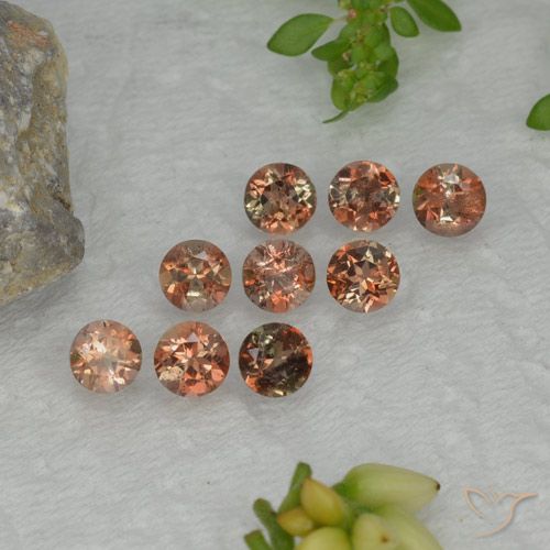 2.57ctw Naturale Multicolore Andalusite, Rotondo, VS