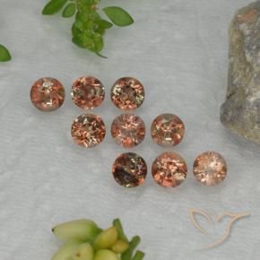 Gemme di Andalusite Multicolore naturale da 2.57 ct, Rotondo, VS