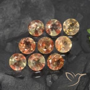 Gemme di Andalusite Multicolore naturale da 2.18 ct, Rotondo, VS