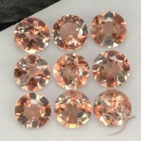 Gemme di Andalusite Multicolore naturale da 2.18 ct, Rotondo, VS